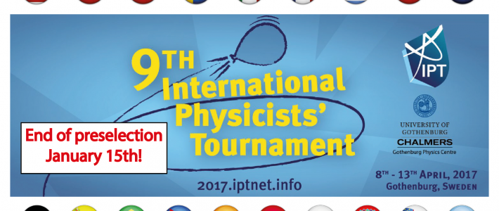 Only one week left to register for the IPT!